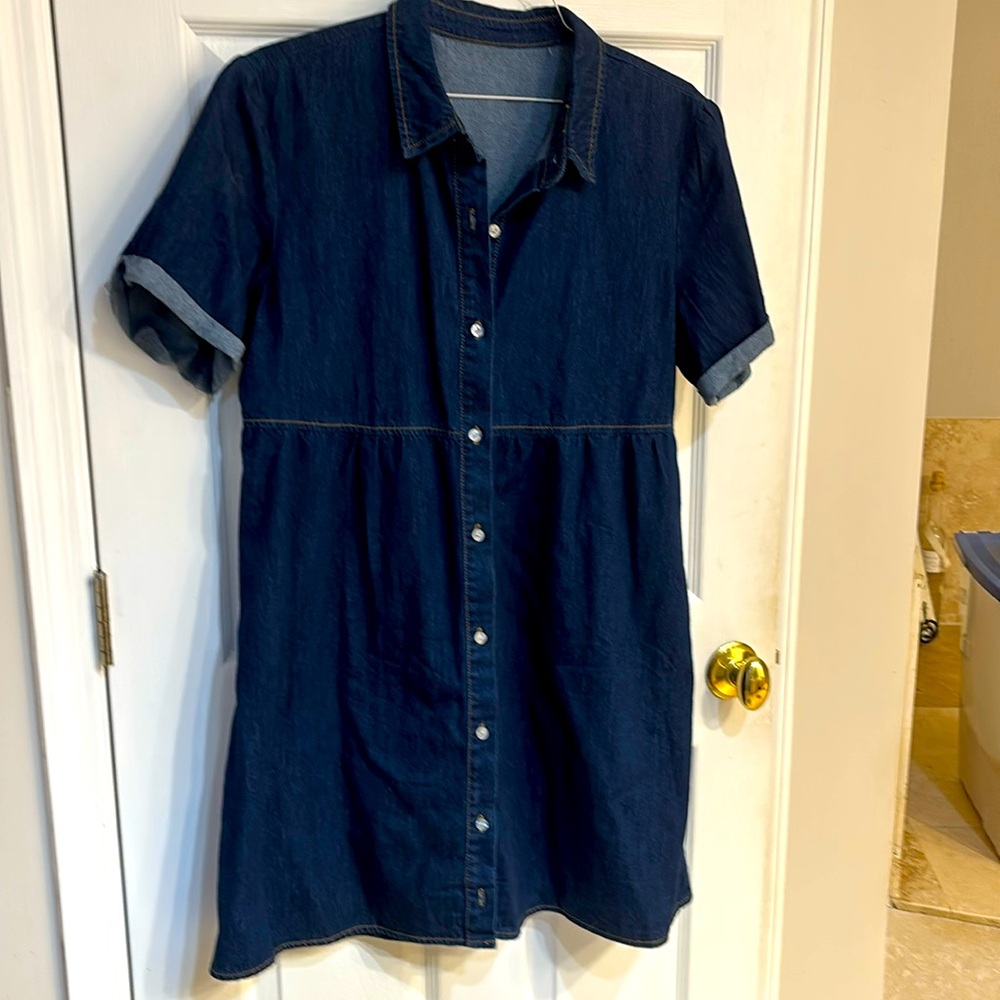 Dark denim dress